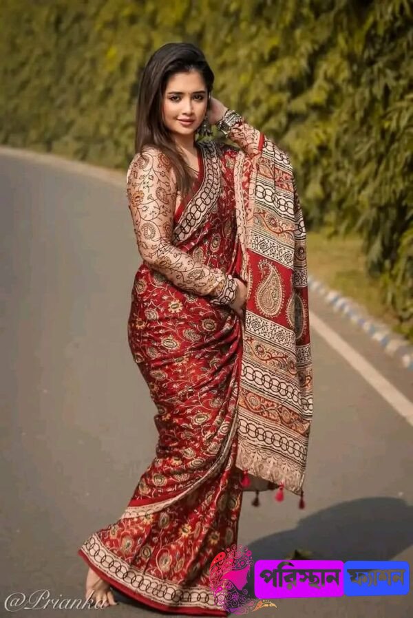 নিউ ভাইরাল "কিশোরি" প্রিমিয়াম সফ্ট সিল্ক শাড়ী - Image 3